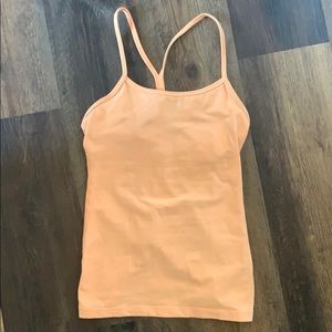 Orange Lulu Lemon tank top